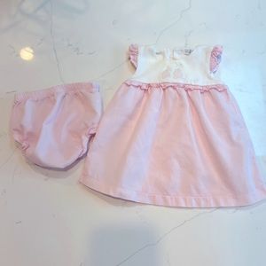 Kissy Kissy baby Easter dress wth bloomers Size 0-3mi